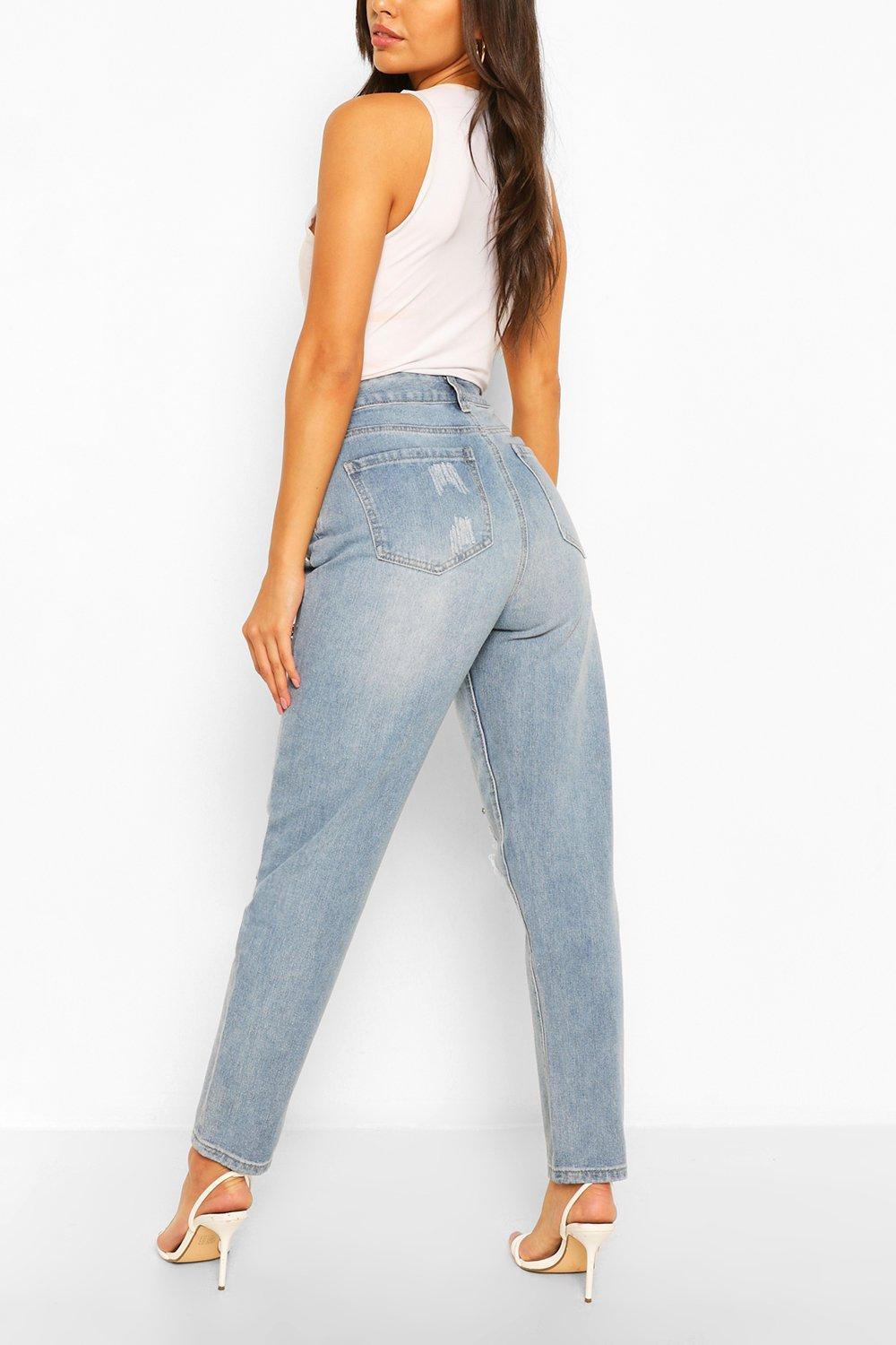 High waisted sales embellished jeans